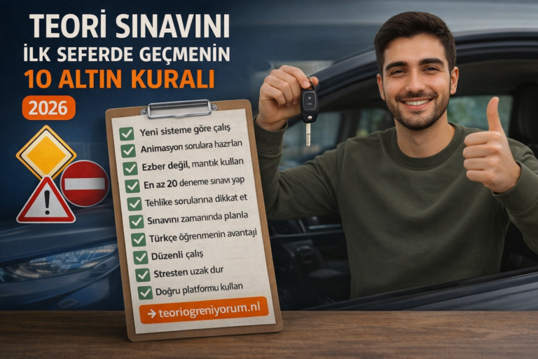 Teori Sınavını İlk Seferde Geçmenin 10 Altın Kuralı (2026)
