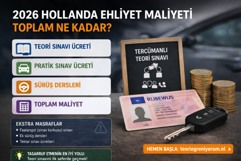 2026 Hollanda Ehliyet Maliyeti: Toplam Ne Kadar?